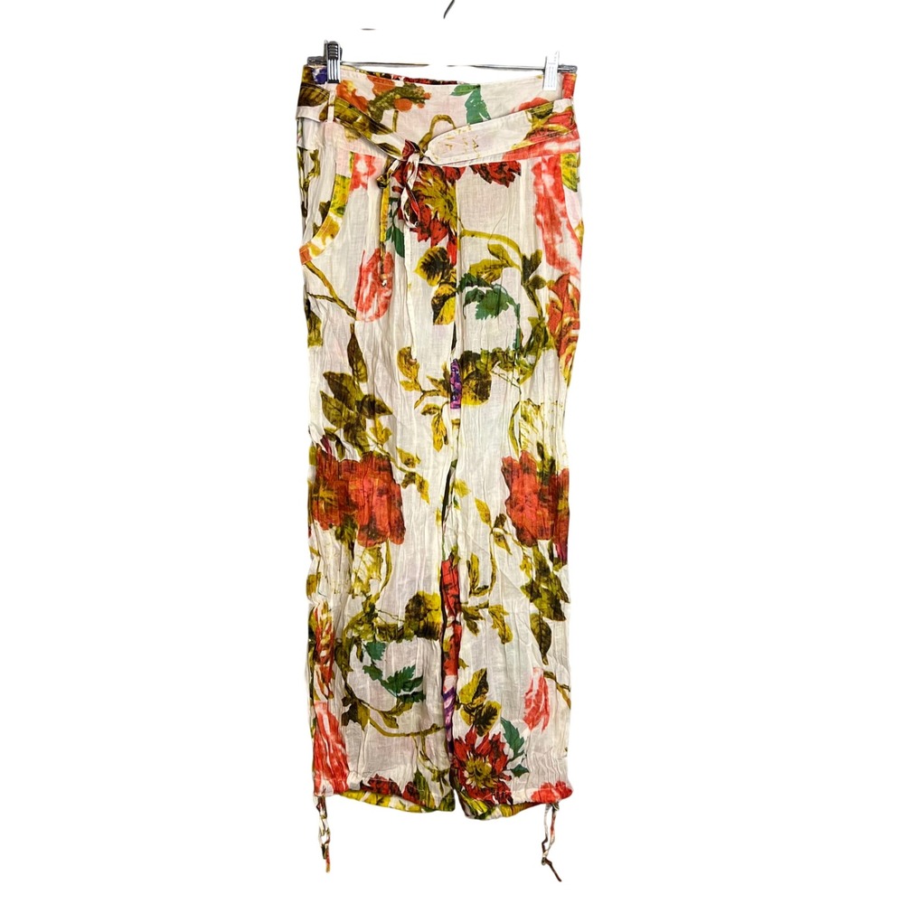 Cotton Daisy Pants Size S Boho Cotton Gauze Crinkle Breezy Lightweight NWT